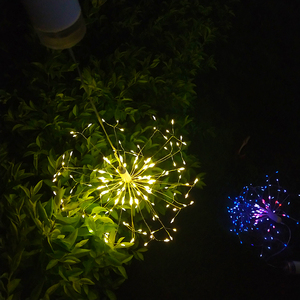 <span class=keywords><strong>Bleu</strong></span> Blanc Feu D'artifice LED Fil <span class=keywords><strong>De</strong></span> Cuivre Guirlande Lumineuse Suspendus Starburst Fée Lumières pour La Fête <span class=keywords><strong>De</strong></span> Noël Jardin Décoration Extérieure - Product Image 2