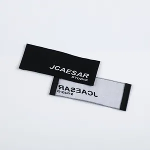Good Quality Garment Cloth High Density Label Luxury Name Brand Custom Logo Name Woven Main Labels For Cloth