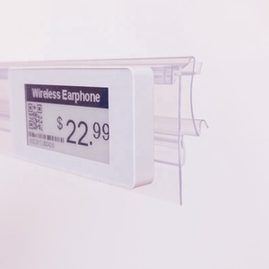 Meethoope display C channel shelf plastic extrusion electronic pvc esl price tag holder - Product Image 5