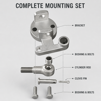 Support de montage en alliage d'aluminium moulé sous pression ADC12, surface sablée, trous usinés avec précision, certifié ISO9001 pour