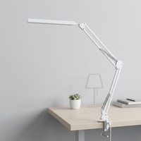 Lampe de bureau LED à bras articulé en aluminium, télécommande électrique, intensité réglable, protection oculaire, pliable, rotative, moderne, flexible, simple, dix niveaux