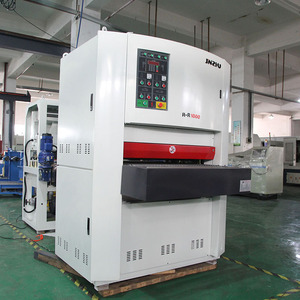 JINZHU 1000mm Doppelband-Trockenschleifer Automatische Flachstangen-Poliermaschine für Edelstahl, Messing, Aluminium - Product Image 4