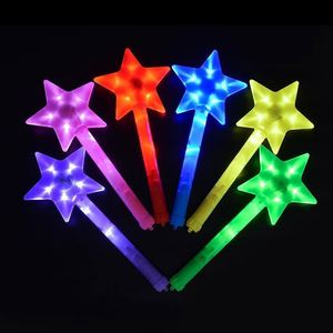 Custom <b>LED</b> Luminous Large <b>Star</b> Shining Wand Concert Prop Fluorescent Bar Purple Glowing Gift Support Wand Fluorescent Rod - Product Image 3