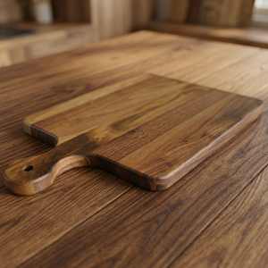 Tabla de Cortar Ovalada de Madera de Haya Ecológica Pulida para Uso en Mesa - Product Image 2