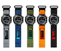 Bracelet de montre en nylon tressé avec boucle, design sportif, 20 mm 22 mm, bracelet de remplacement compatible avec la montre intelligente Watch 4 Pro