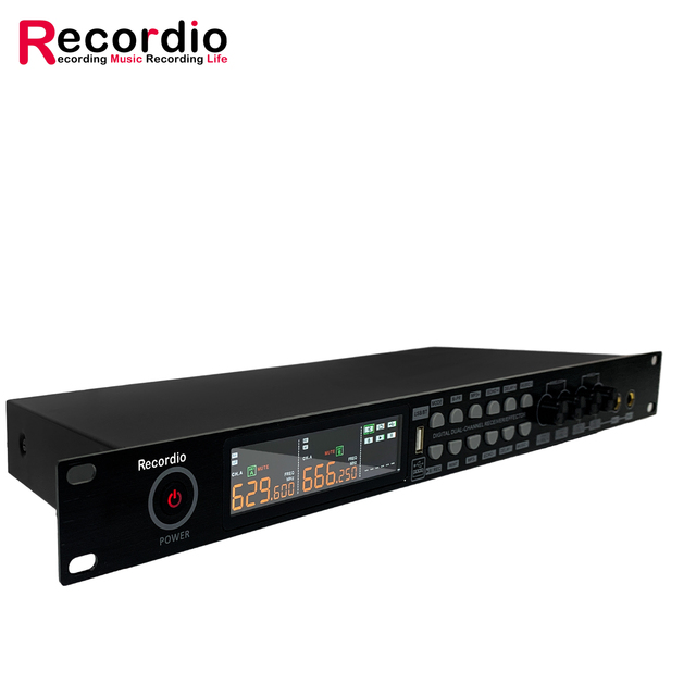 GAW-Q450 Wireless Microphone Professional Stage Performance Pro Dual Wireless Mic Set with Handheld Microphone