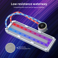 Nouveau Style Cpu Refroidisseur D'eau PC Kit De Refroidissement Par Eau PC Cas Liquide CPU Refroidisseur 360mm Refroidissement Par Eau avec Affichage TEMP En Temps Réel