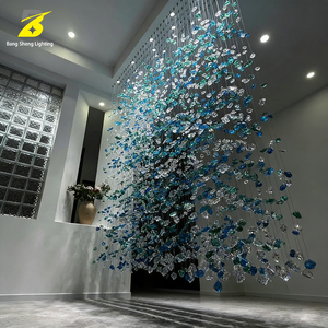Cortina <span class=keywords><strong>de</strong></span> Cristal Azul-Verde Bang Sheng Lighting - Decoración Artística <span class=keywords><strong>de</strong></span> Alta Gama para Villas y Mansiones <span class=keywords><strong>de</strong></span> Lujo - Product Image 3