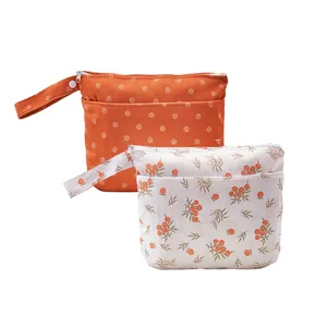 Happy Flute Waterproof Wet Dry Bag Tote Storage Baby Diaper Bag Big Wet Diaper Bag With Zipper