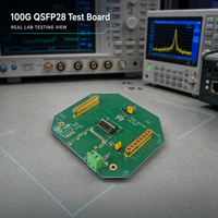 Carte de test transceiver 100G QSFP28, kits de développement pour l'assemblage de câbles optiques et la lecture de diagnostic numérique
