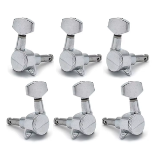 Sintonizadores de bloqueo de guitarra con cabezal de máquina cromado 3R3L para guitarra eléctrica estilo <span class=keywords><strong>Epiphone</strong></span> LP o guitarra acústica - Product Image 4