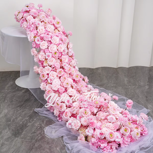 Flores artificiales de fila larga púrpura para mesa de boda, sala de conferencias y exposiciones, escaparate, accesible transfronterizo - Product Image 6