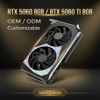 Kartu Grafis RTX 5060 RTX5060 TI 8GB GDDR7 4th-Gen RT Cores Ray Tracing DLSS4 1080P 2K Gaming GPU OEM Video Card