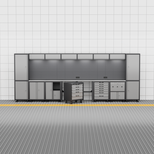 Tùy Chỉnh Kết Hợp Công Cụ Tủ Được Xây Dựng Trong Đèn LED Ổ Cắm Nhiệm Vụ Nặng Nề Nhà Để Xe Hội Thảo Lưu Trữ Máy Trạm Tủ - Product Image 4