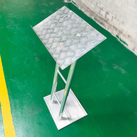 Kkmark - Podio Ligero y Portátil, Recto o Curvo, de Aluminio, Atril, Escritorio de Pie para Iglesias y Escuelas