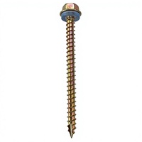 Type17 Hex Head Timber Roofing Screw Yellow Zinc Plated Self Tapping Screw With EPDM Rubber Washer for Timber Construction