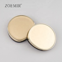 Offre Spéciale : Étui de luxe pour poudre compacte, boîtier vide doré pour fond de teint, conteneur rond pour poudre compacte, vente en gros