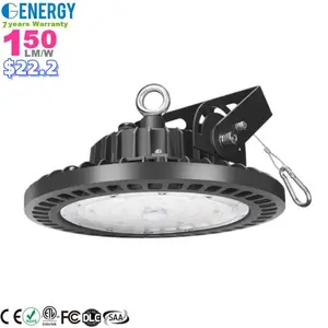 녹색 에너지 조명 도매 가격 200w 100-277VAC IP65 산업 주도 Ufo 높은 베이 조명 창고 7 년 보증