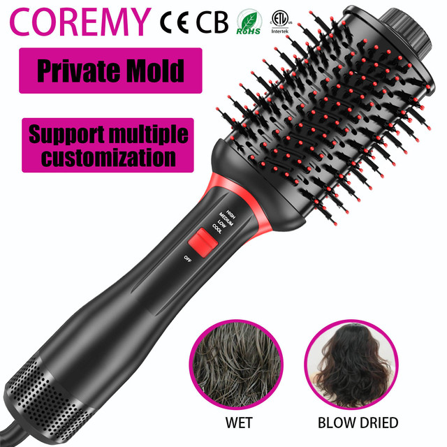 NEW Original Revlon One Step Hot air Brush and Volumizer Hair Dryer Brush with 70MM Oval Shape
