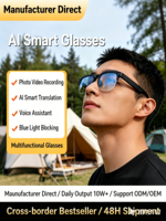 Gafas de Sol Inteligentes A10 con IA, 2MP, Llamadas, Grabación de Video, Fotografía, Traducción en Tiempo Real, Activación por Voz con IA, IA de Detección de Objetos