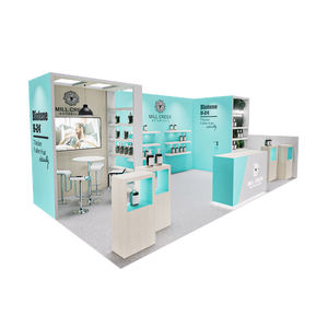 Stand de Exhibición IZEXPO Elegante de 10x20 pies, Stand Modular con Estantes para Expo West, Diseño Personalizado Estable para Ferias Comerciales - Product Image 3