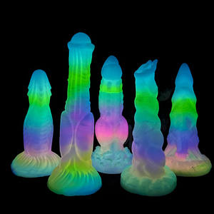 Сексуальная Мягкая силиконовая светящаяся электрическая Анальная пробка и пенис мастурбатор для женщин, 100%, водонепроницаемый - Product Image 1