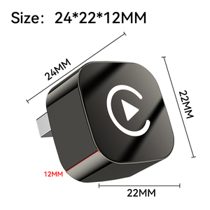 Horizontal USB Port 2 in 1 CarPlay USB Wireless Carplay Android Auto Box for Car Mini CarPlay <b>Adapter</b> - Product Image 2