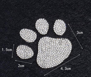 צבע יצירתי דוב <span class=keywords><strong>rhinestone</strong></span> חם הדבקה עצמית צבע קריקטורה עיצוב עבור כלבים כלבים חתולים כפות עבור עיצוב שרף בגדים - Product Image 4