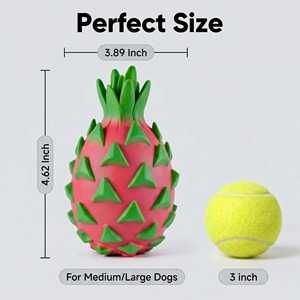 Juguetes Masticables para Perros con Diseño Personalizado, Indestructibles, con Forma de Piña, de Goma Natural Resistente para Perros Mordedores Agresivos - Product Image 3