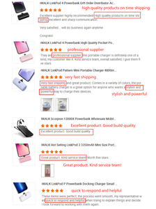 2025 idée cadeau Super petit pratique rose mignon pratique batterie externe à charge rapide avec affichage de signalisation numérique pour extérieur intérieur - Product Image 6