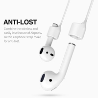 Sangle d'écouteur magnétique pour Airpods 1 2 3 pro Sangle de cou anti-perte Cordon de casque en silicone Corde de câble