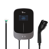 Chargeur mural pour véhicules électriques TPSON 7kW 32A avec prise Type 2/GBT, lecteur de carte et OCPP 1.6J IP65, neuf pour les parkings commerciaux