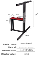 Chaise de style extrême pour jeu de soumission et de domination masculin, équipement de punition et dispositif de bondage scrotal