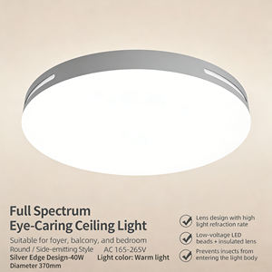 高品质时尚风格装饰家居照明室内客厅现代设计圆形LED吸顶灯 - Product Image 1