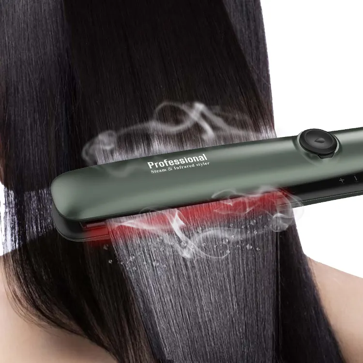 Hot Sale Hair Keratin Steampod Vapor Professional Steam Hair Straightener infrared Flat Iron Hair Straightening