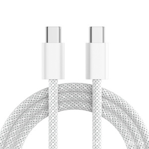 Cable de Carga Rápida Tipo-C a Tipo-C, Trenzado de Nailon, PD 60W, Cable de Datos para Teléfonos Inteligentes, Cobre Puro - Product Image 2