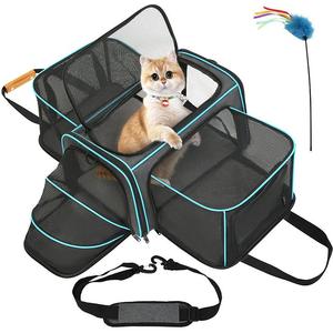 Mesh Soft-Sided Pet Carrier <b>Backpack</b> for <b>Cats</b> Breathable Zipper Closure Round Shape Transparent Design - Product Image 1