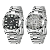 Montre mécanique haut de gamme pour homme personnalisable en acier inoxydable avec un mouvement NH35 et une variété d'options de bracelet