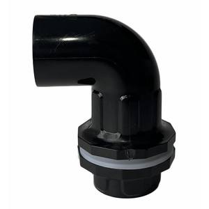 Raccord coudé en PVC noir pour aquarium, 20-50 mm, connecteur durable pour pièces de plomberie de réservoir aquatique - Product Image 1