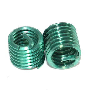 304 cuộn dây thép không gỉ chèn vít tay áo màu xanh lá cây/đỏ màu inch Kích thước hoàn toàn ren với bảo hành 3 năm cho kim loại - Product Image 3