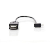 Kustom USB 2.0 Female ke sudut kanan mikro Male kabel USB kabel mikro
