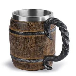 Insulated Beer Barrel Mug Tankard