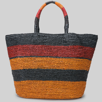 Sac en raphia de Madagascar fait main tendance 2026, sacs à main de luxe pour la plage, fournisseur de design de mode, sac fourre-tout personnalisé pour femmes