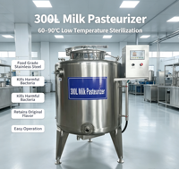 Commerciële hete verkoop melkpasteurisatiemachine, ijsroompasteurisatiemachine en pasteurisator