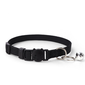 <span class=keywords><strong>Collar</strong></span> de Nailon Ajustable, Ecológico y Cómodo con Patrón Sólido y Cascabeles, Hebilla de Seguridad con Liberación Rápida para Gatitos y Mascotas Pequeñas - Product Image 5