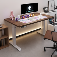 Cadre de bureau réglable en hauteur électrique à double moteur sans balais, table d'ordinateur stable pour poste de travail à domicile