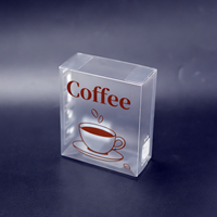Boîtes pliables personnalisées de haute qualité en PP PET givré pour sachets de café instantané