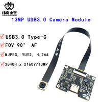Modul Kamera USB3.0 13MP Fokus Otomatis IMX258 4K Kecepatan Tinggi UVC Kamera Web untuk Pemindai Dokumen Kios Terminal Biometrik