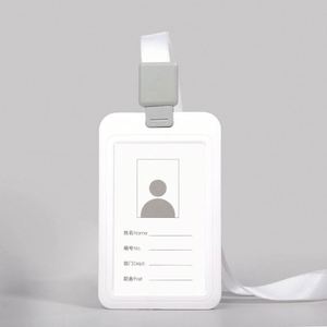 Vertical Plastic Candy Color <b>Id</b> Card <b>Holder</b> with Lanyard Office Schools Identity Badge <b>Holder</b> - Product Image 3