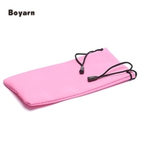 Bofiln vente en gros, pochette de lunettes de soleil en microfibre noire, sac en tissu de verre pour lunettes personnalisées